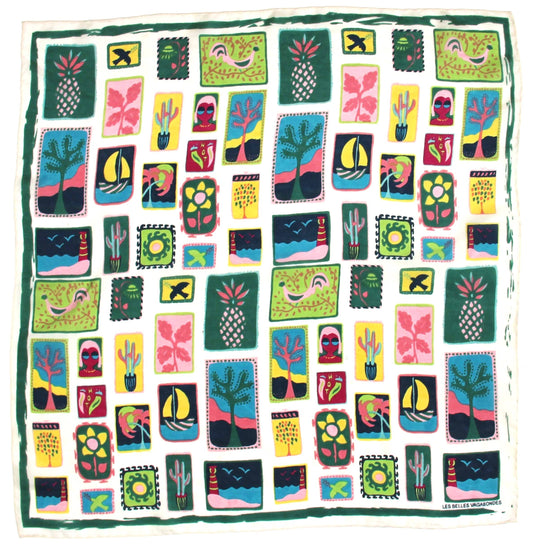 Square Scarf Vertical Postcard