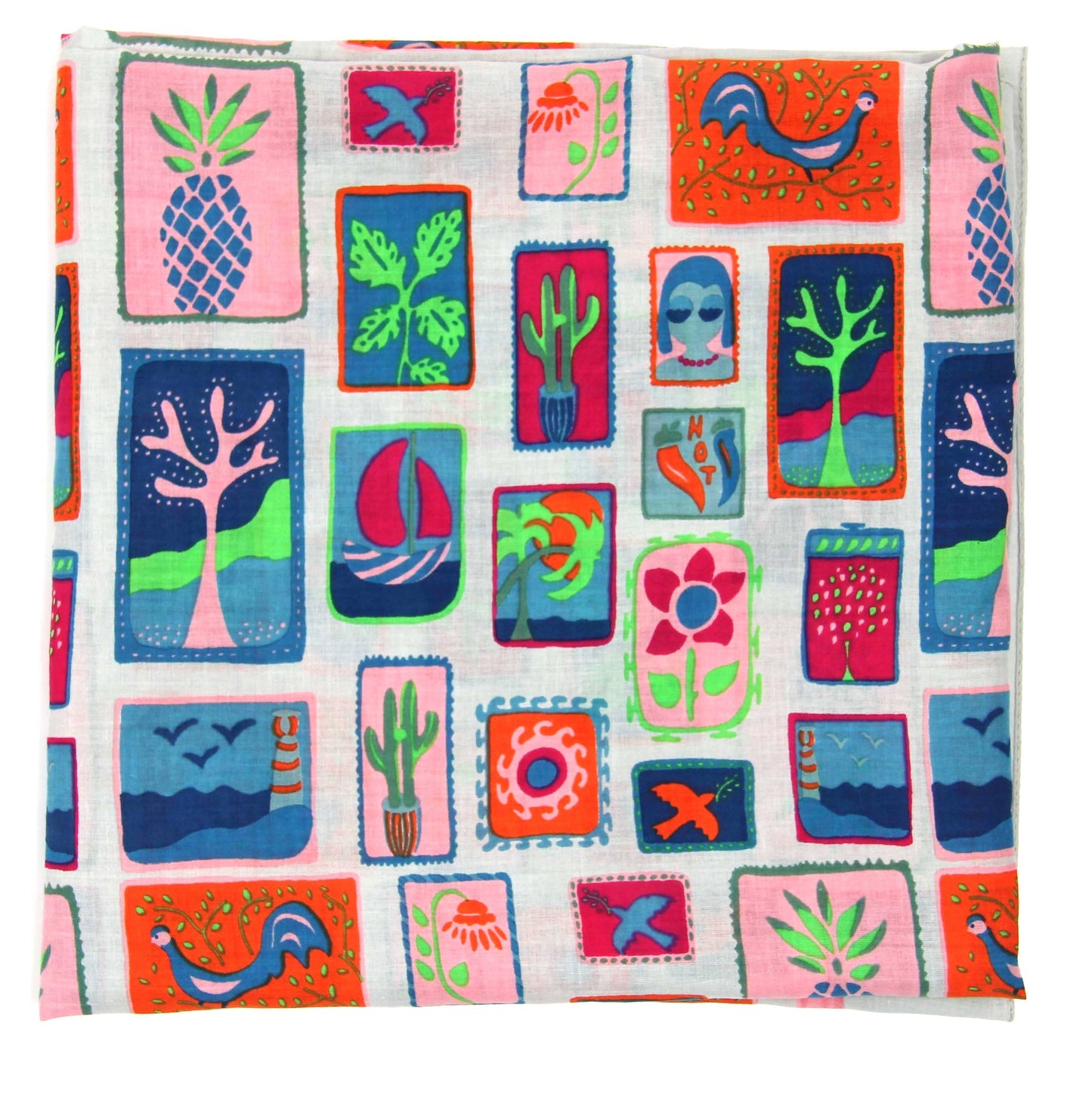 Cotton Square Holidays Pink
