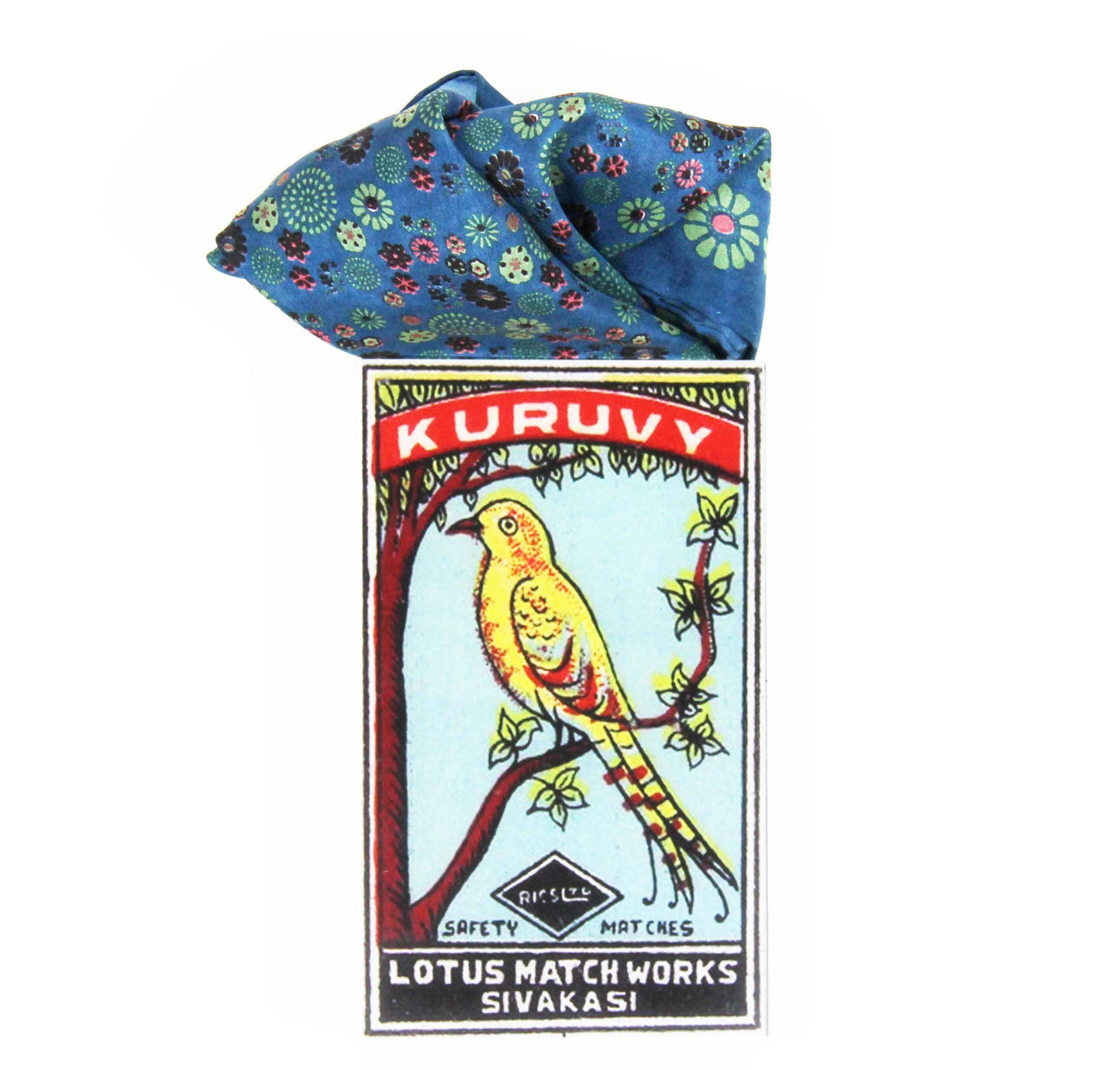 Square Scarf Hanami Marine