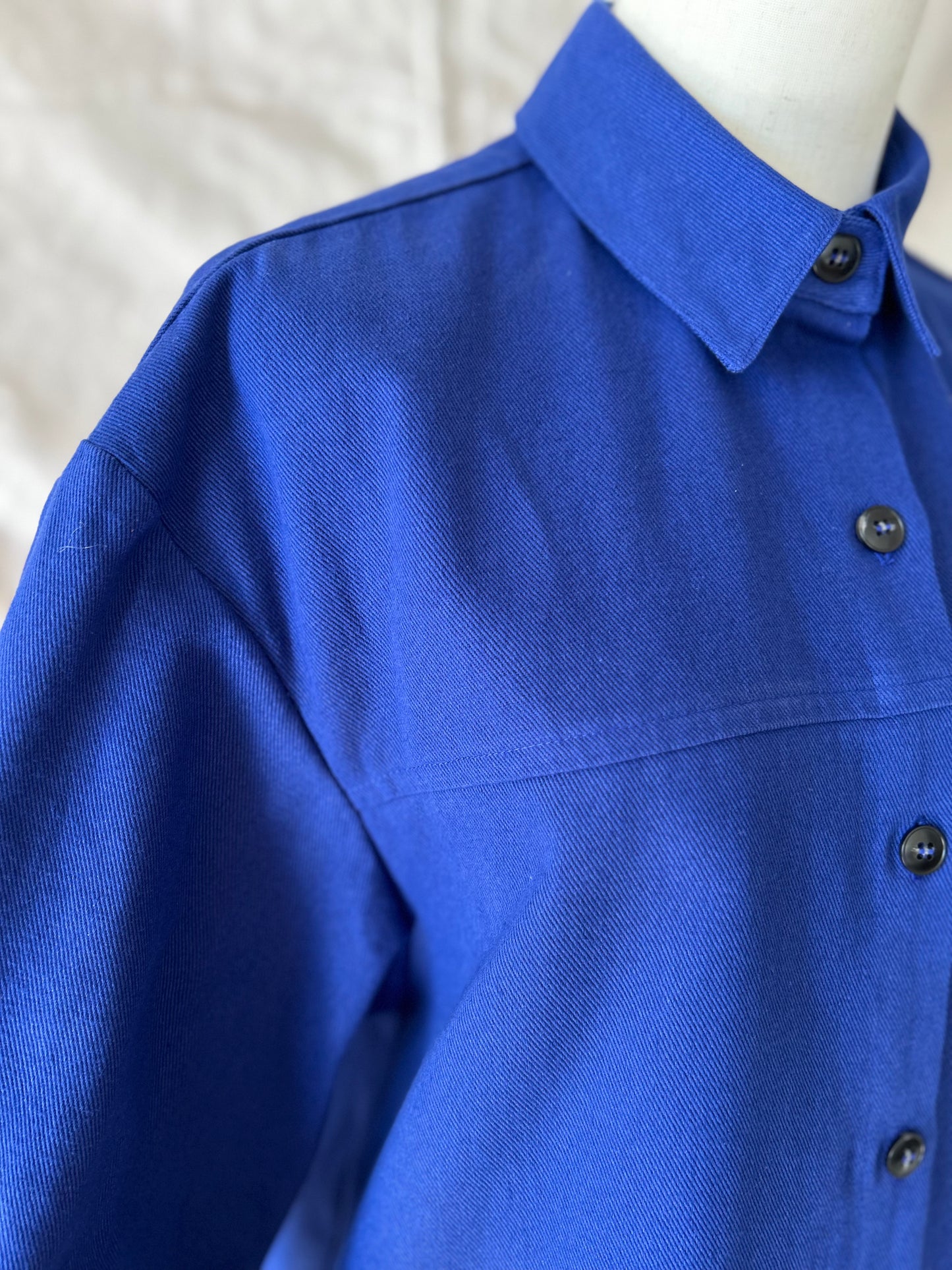 The Workshirt / French Blue Cotton Twill