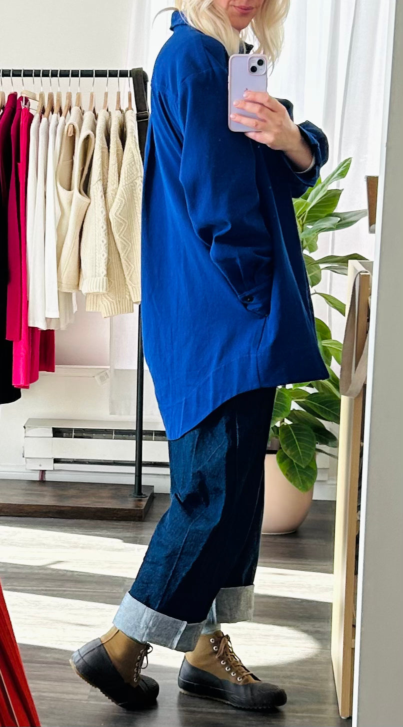 The Workshirt / French Blue Cotton Twill