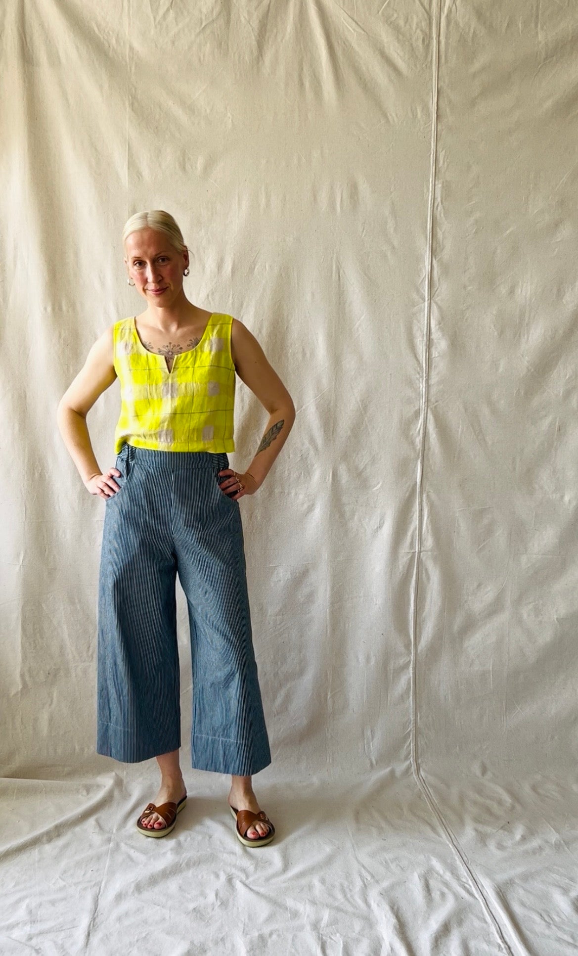 Liesel Pant in Railroad Denim