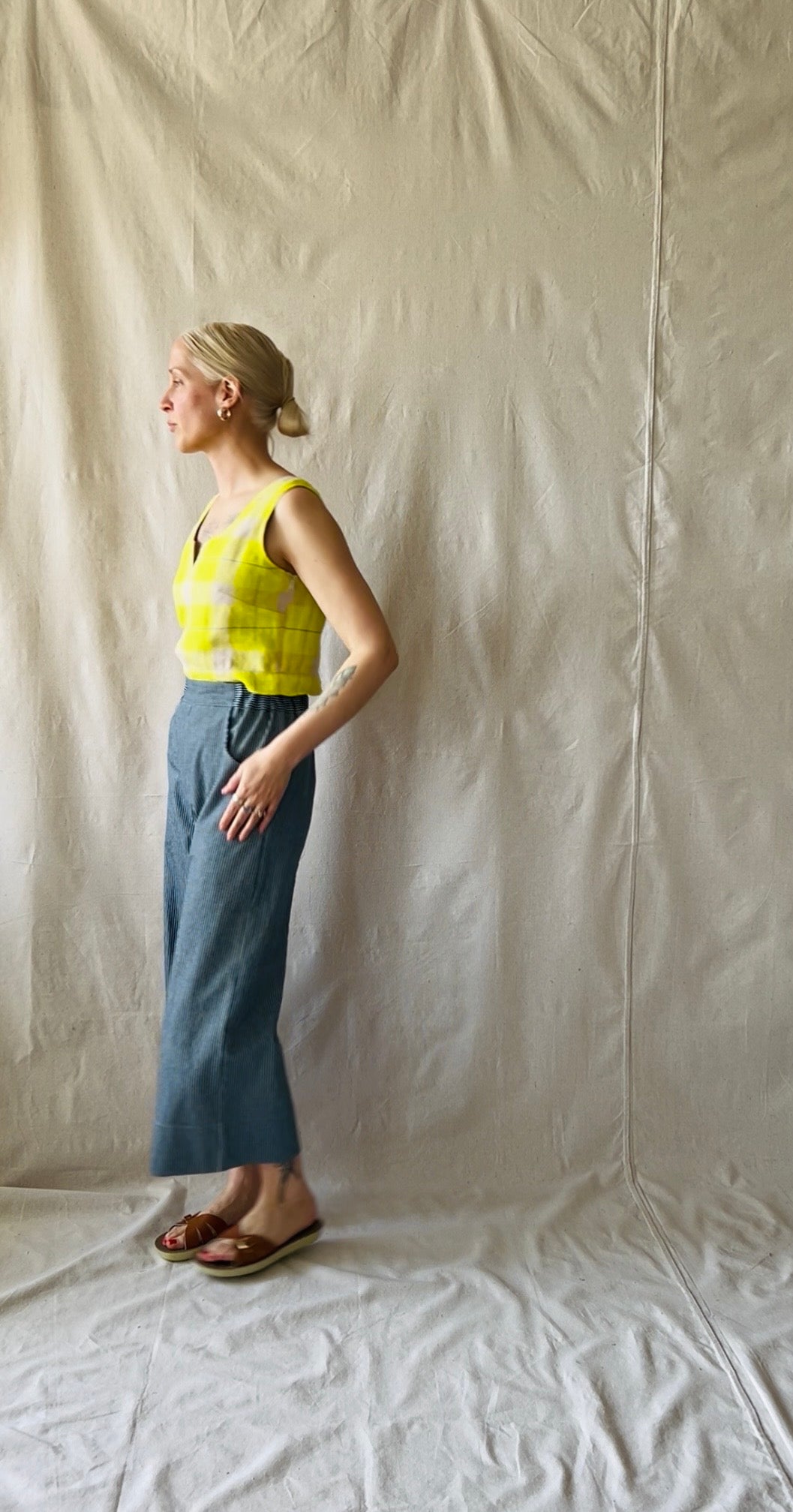 Liesel Pant in Railroad Denim