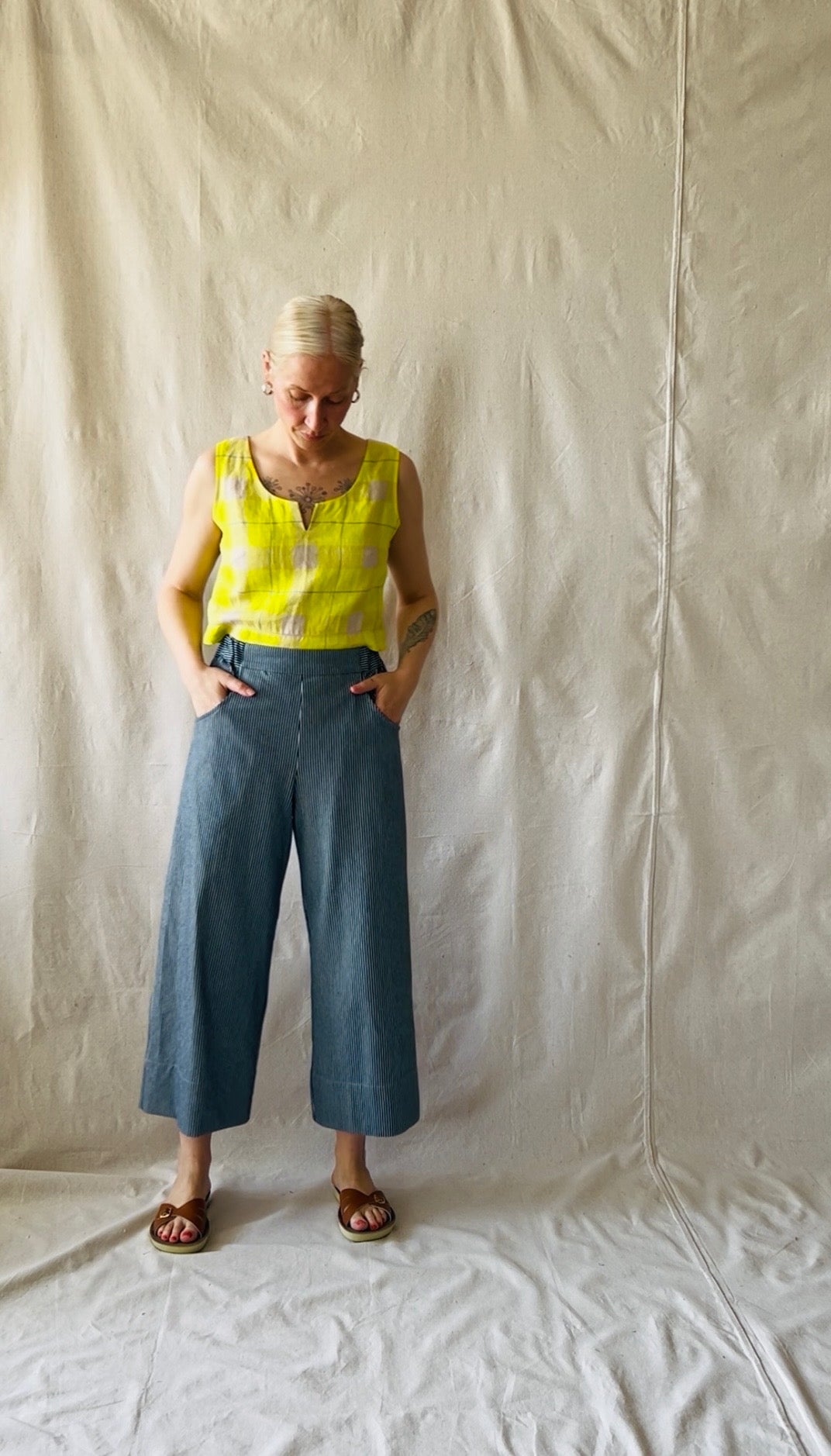 Liesel Pant in Railroad Denim