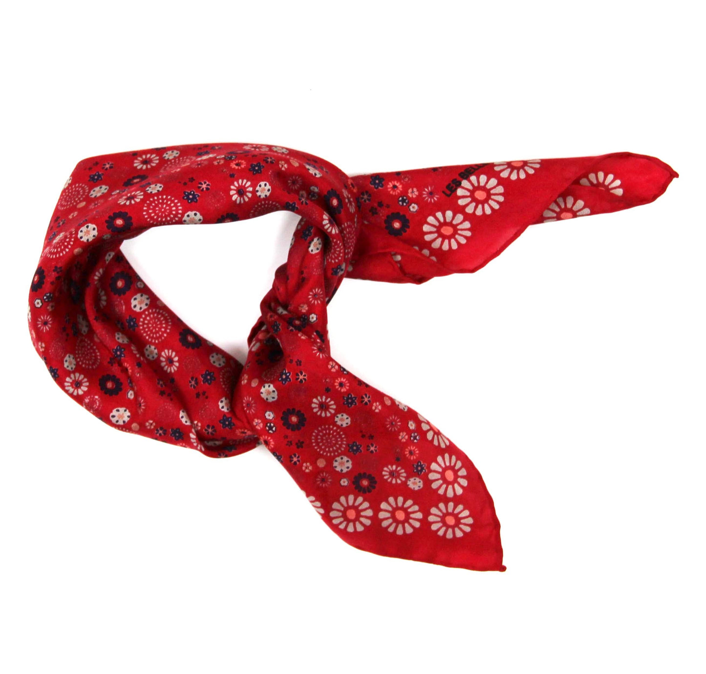 Square Scarf Hanami Red